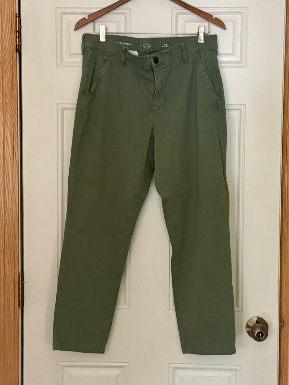 St. John’s Bay Size 14 Olive Green Women’s Casual Chino Pants
